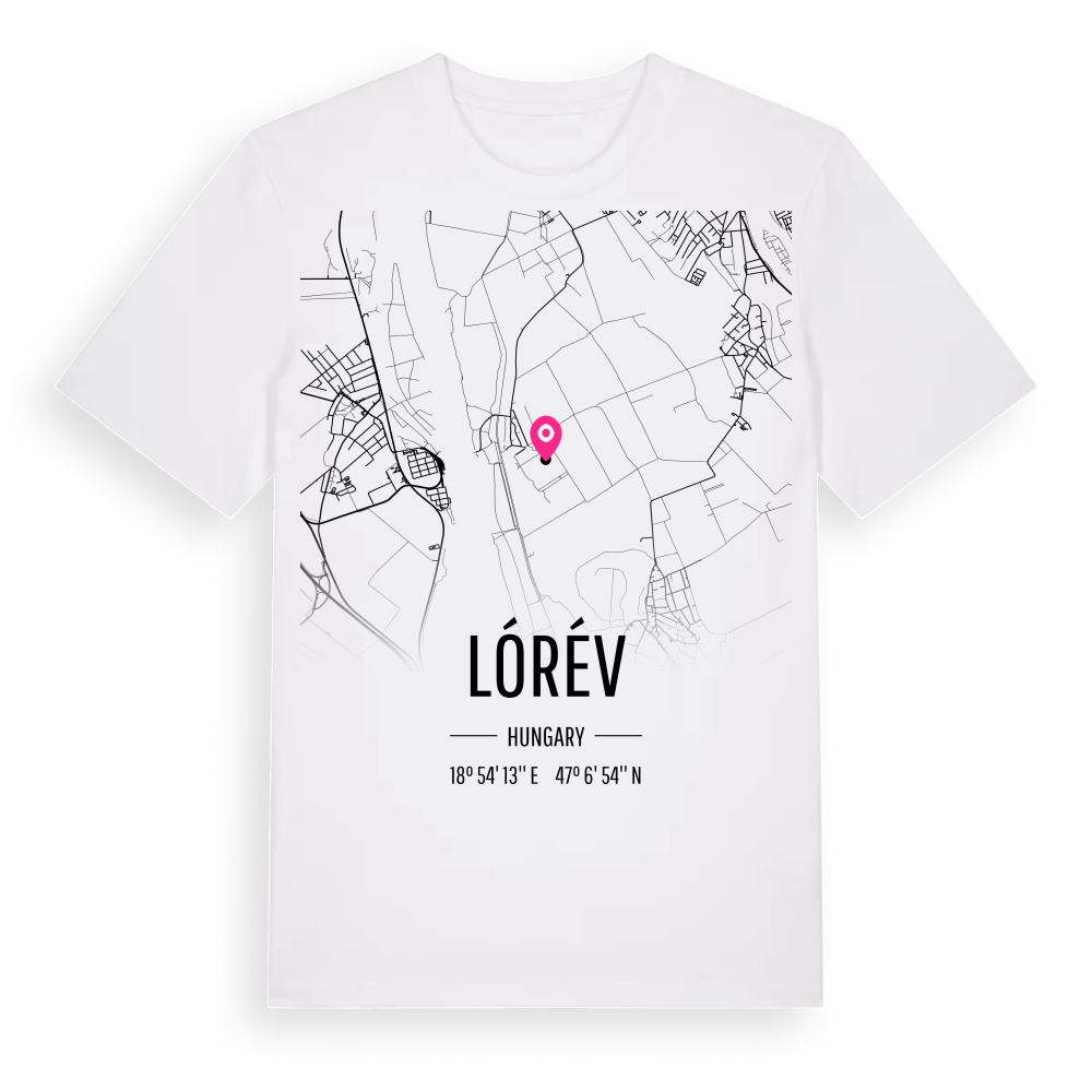 Lórév karta t-shirt – White, i miljö