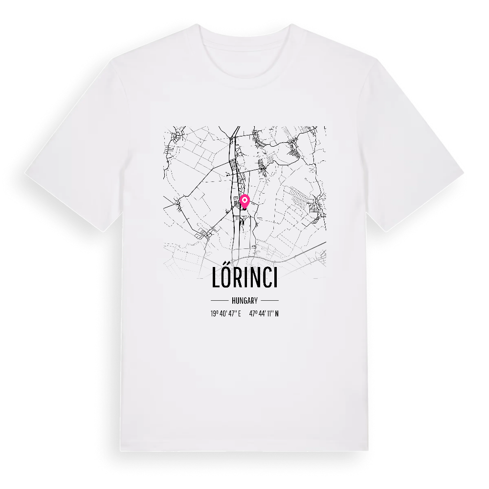 Lőrinci karta t-shirt – White, i miljö