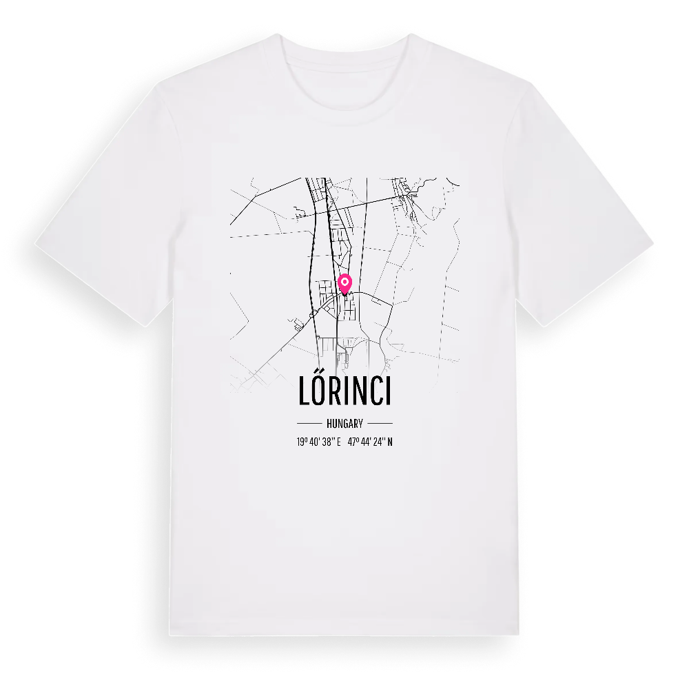 Lőrinci karta t-shirt – White, i miljö