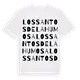 Los Santos de la Humosa ordlek t-shirt