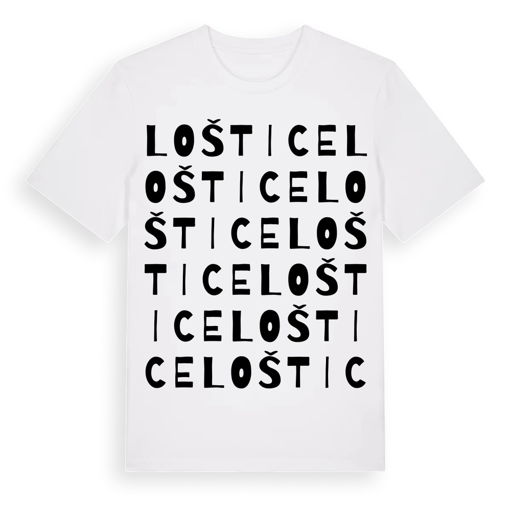 Loštice ordlek t-shirt – White, i miljö