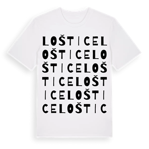 Loštice ordlek t-shirt – ekologisk bomull t-shirt från Pinshirt