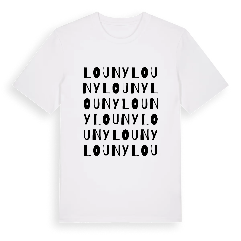 Louny ordlek t-shirt – White, i miljö