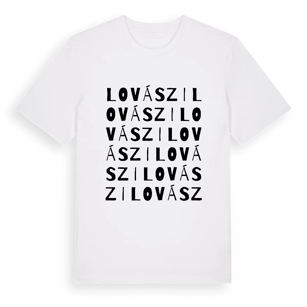 Lovászi ordlek t-shirt – White, i miljö