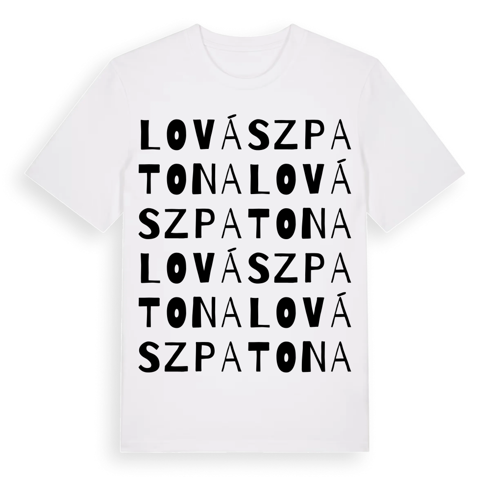 Lovászpatona ordlek t-shirt – White, i miljö