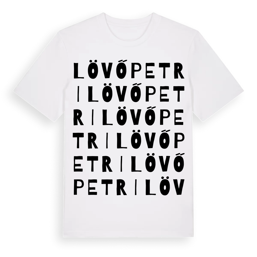 Lövőpetri ordlek t-shirt – White, i miljö