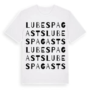 Lubes pagasts ordlek t-shirt – ekologisk bomull t-shirt från Pinshirt