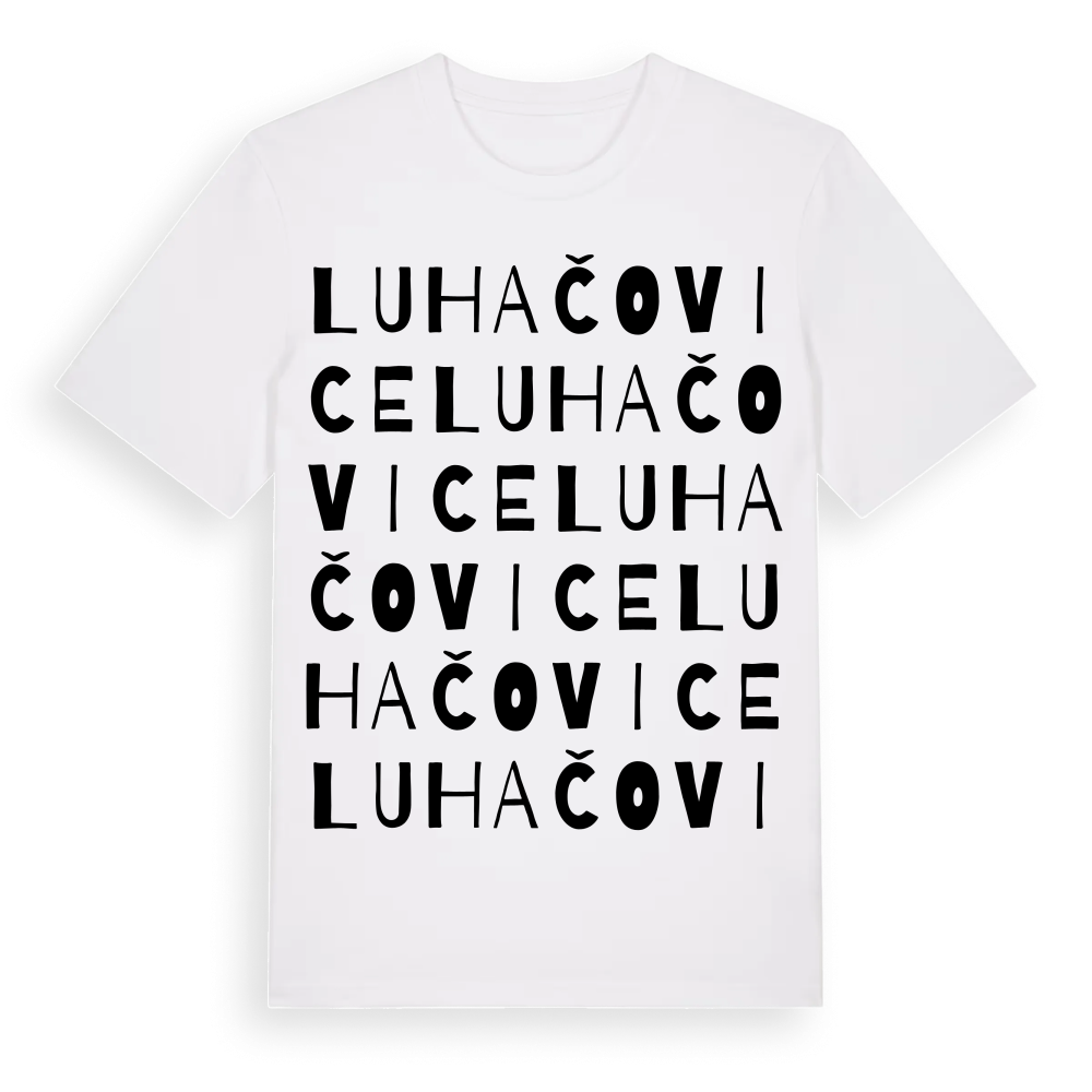 Luhačovice ordlek t-shirt – White, i miljö