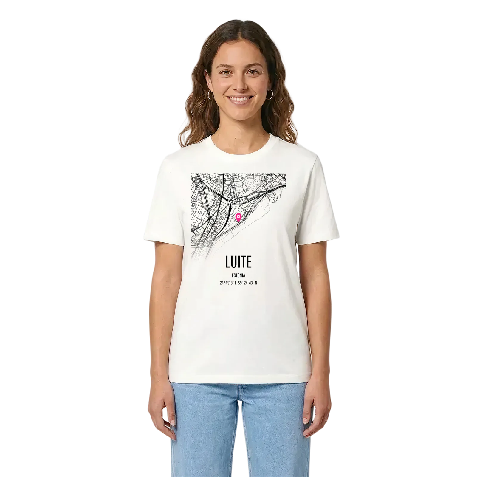 Luite karta t-shirt – White, i miljö