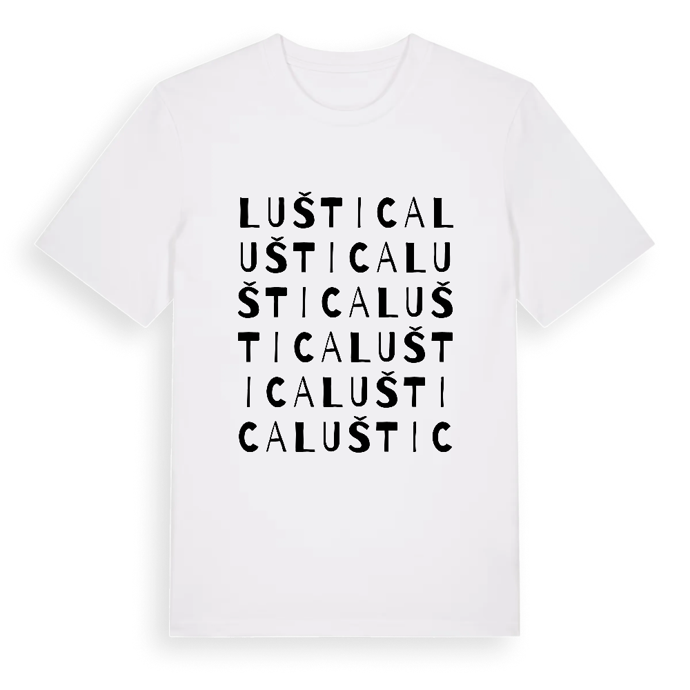 Luštica ordlek t-shirt – White, i miljö