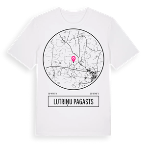 Lutriņu pagasts t-shirt – ekologisk bomull t-shirt från Pinshirt