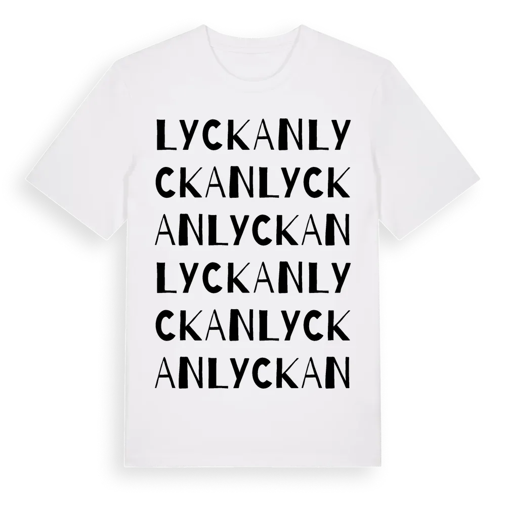 Lyckan ordlek t-shirt i miljö
