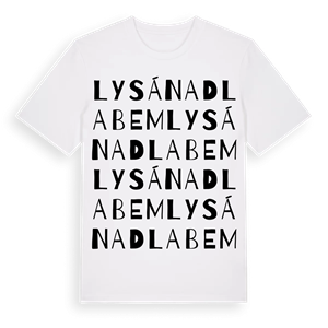 Lysá nad Labem ordlek t-shirt – ekologisk bomull t-shirt från Pinshirt