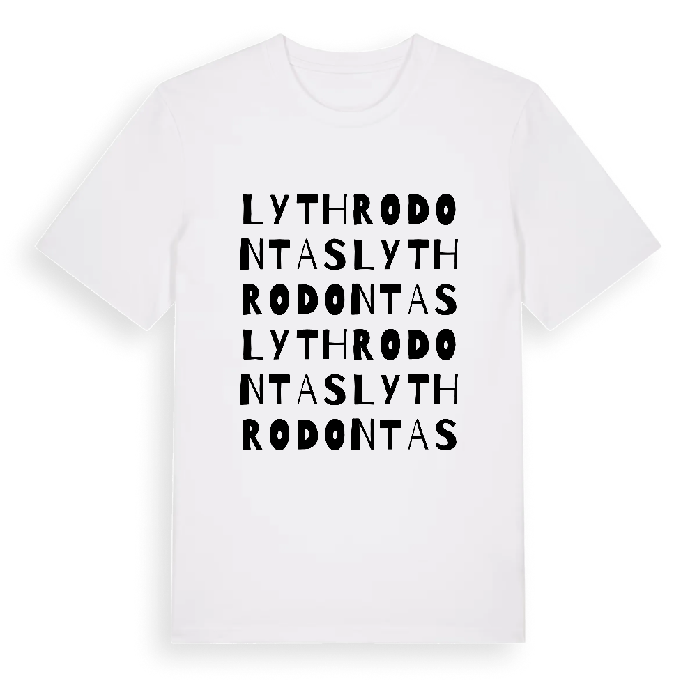 Lythrodontas ordlek t-shirt – White, i miljö