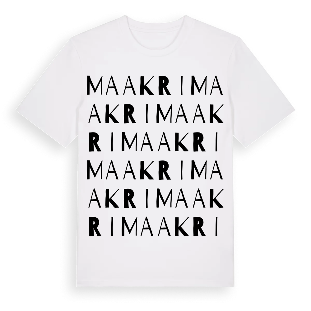 Maakri ordlek t-shirt – White, i miljö