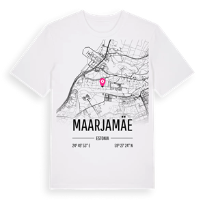 Maarjamäe karta t-shirt – ekologisk bomull t-shirt från Pinshirt