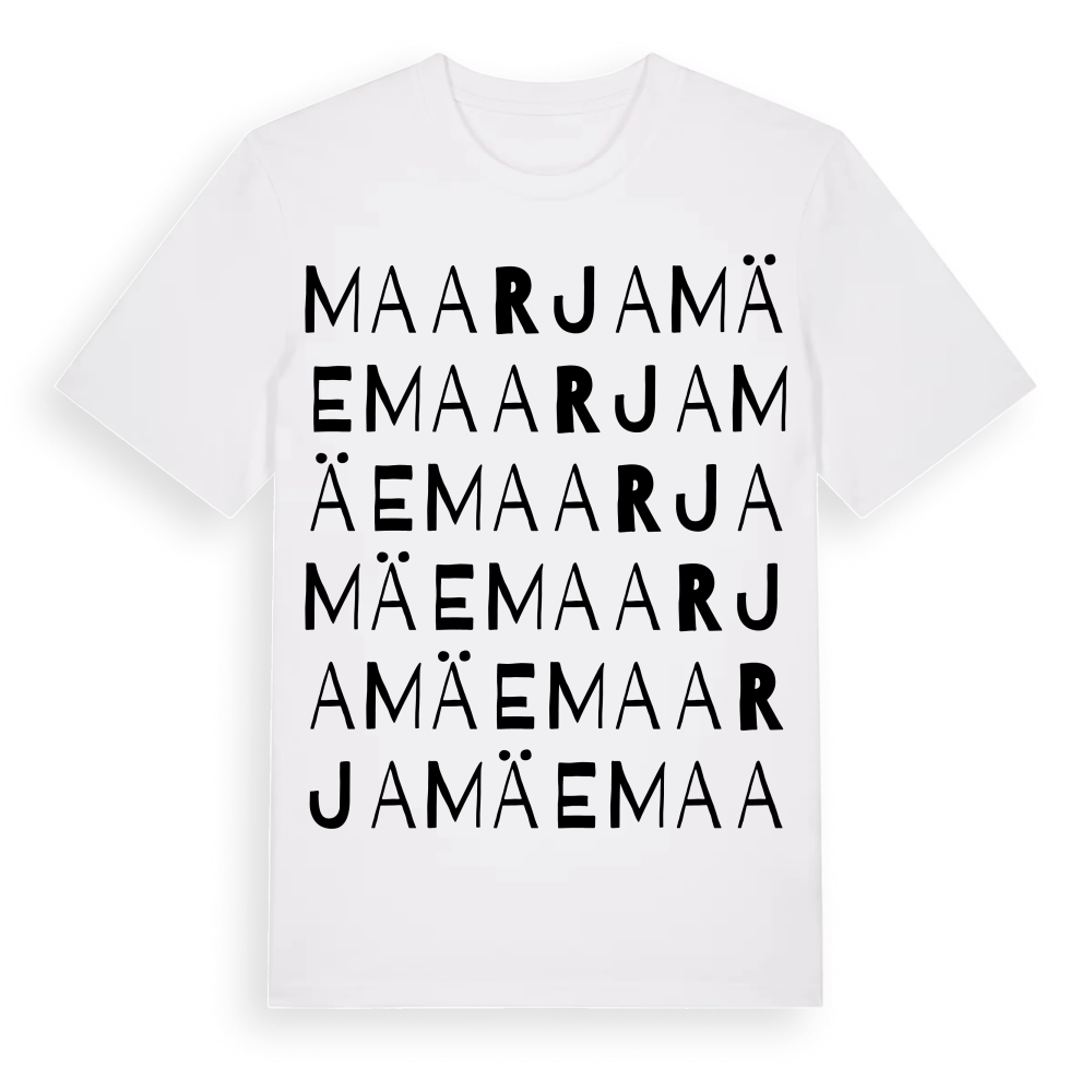Maarjamäe ordlek t-shirt – White, i miljö