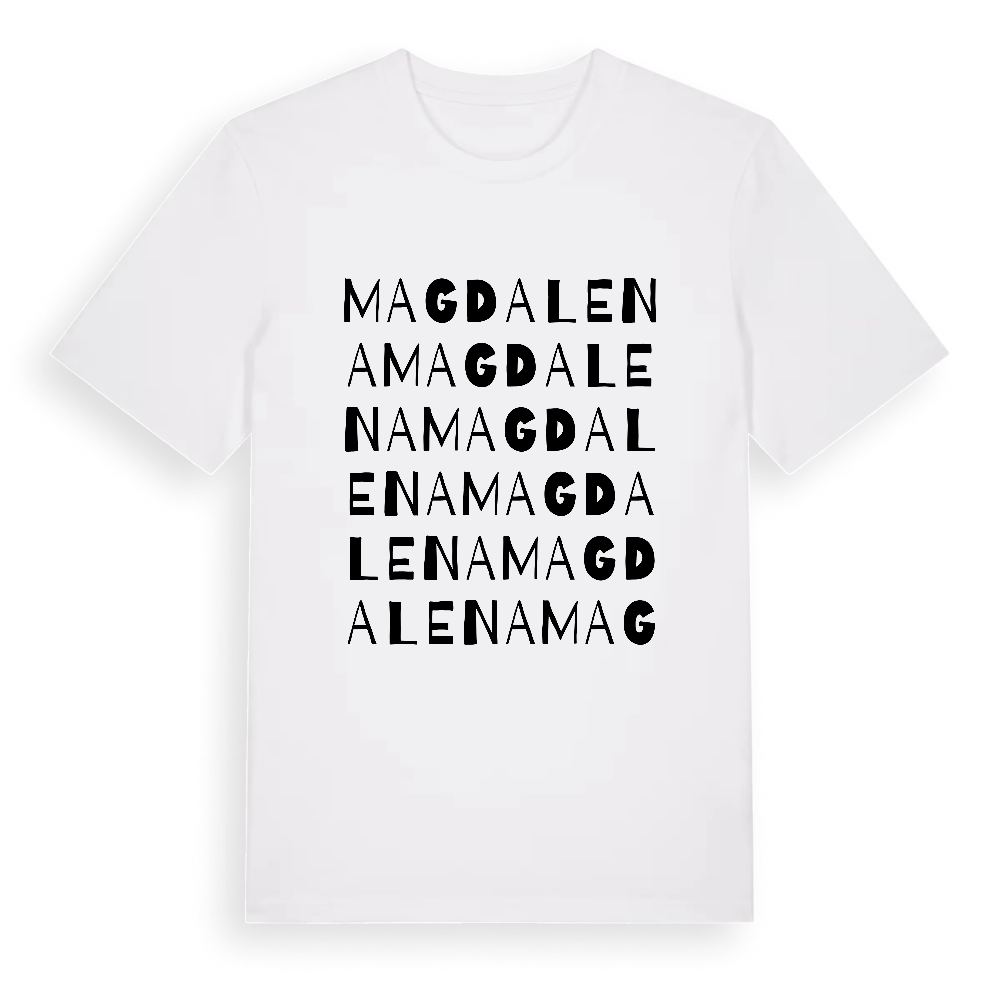 Magdalena ordlek t-shirt – White, i miljö
