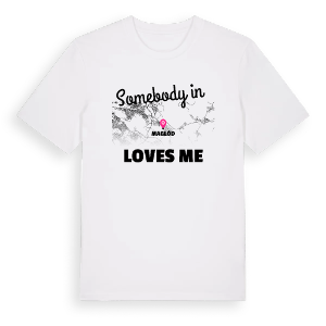 Någon i Maglód älskar mig t-shirt – ekologisk bomull t-shirt från Pinshirt