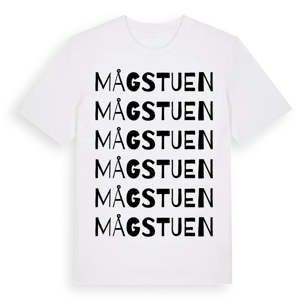 Mågstuen ordlek t-shirt i miljö