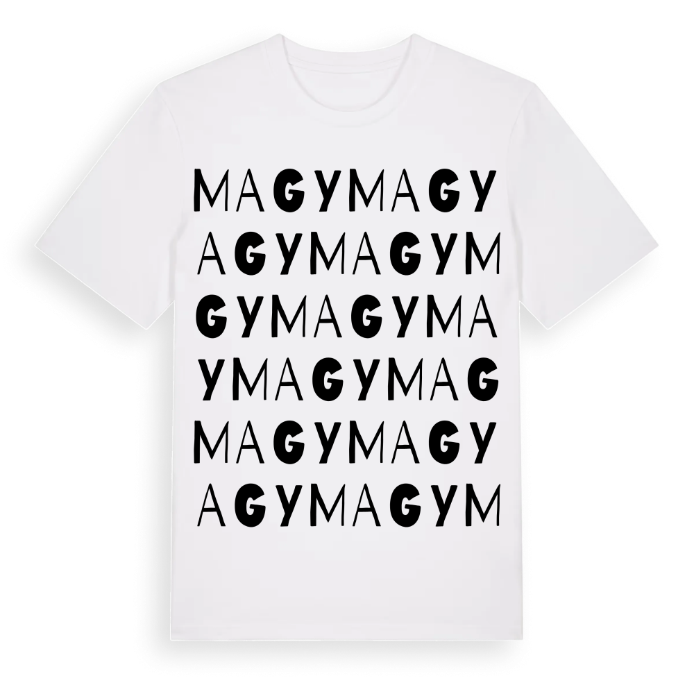 Magy ordlek t-shirt – White, i miljö