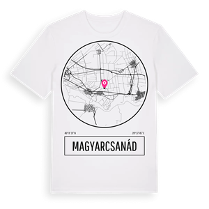 Magyarcsanád t-shirt – ekologisk bomull t-shirt från Pinshirt