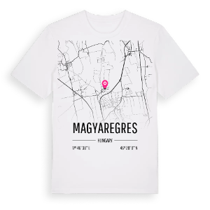 Magyaregres karta t-shirt – ekologisk bomull t-shirt från Pinshirt
