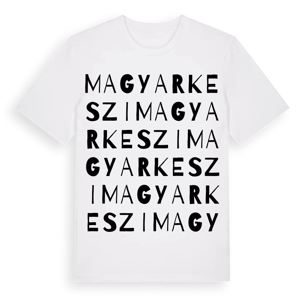 Magyarkeszi ordlek t-shirt – White, i miljö