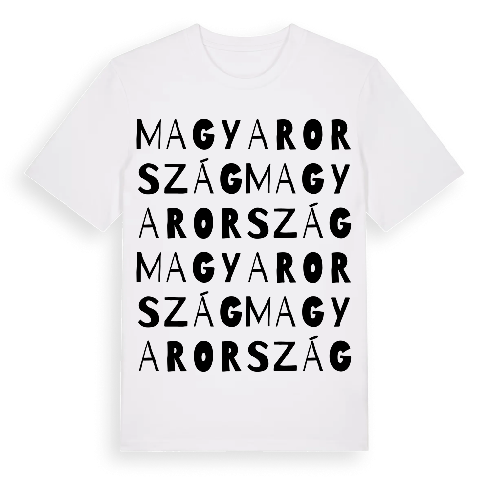 Magyarország ordlek t-shirt – White, i miljö