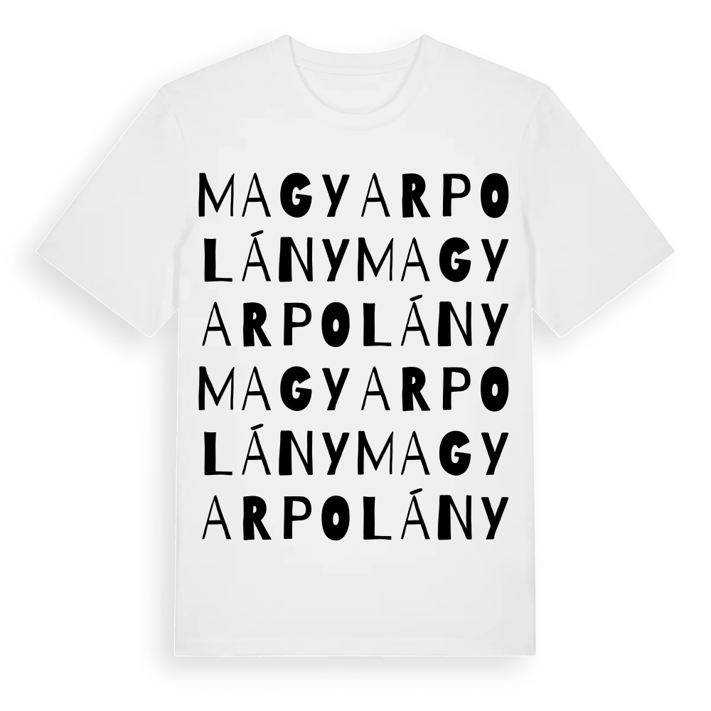 Magyarpolány ordlek t-shirt – White, i miljö
