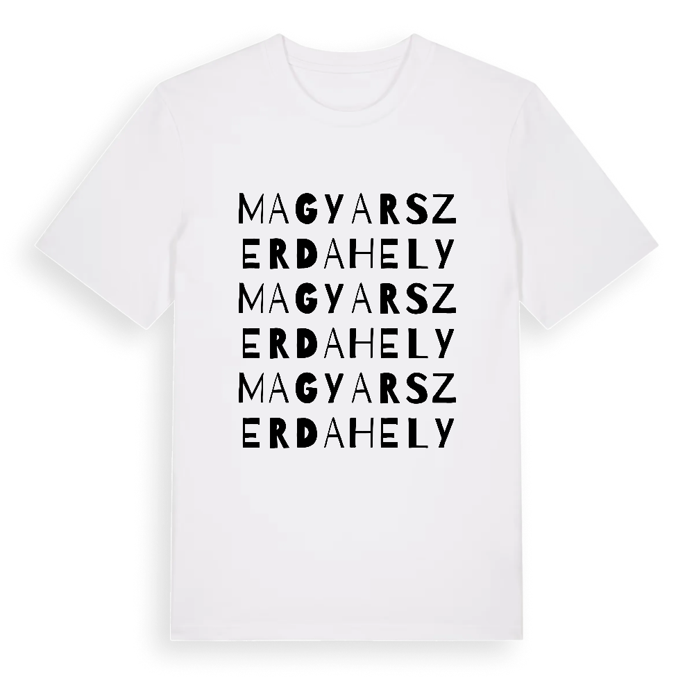 Magyarszerdahely ordlek t-shirt – White, i miljö