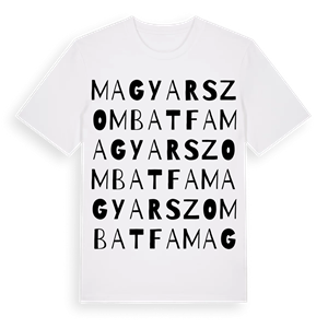 Magyarszombatfa ordlek t-shirt – ekologisk bomull t-shirt från Pinshirt