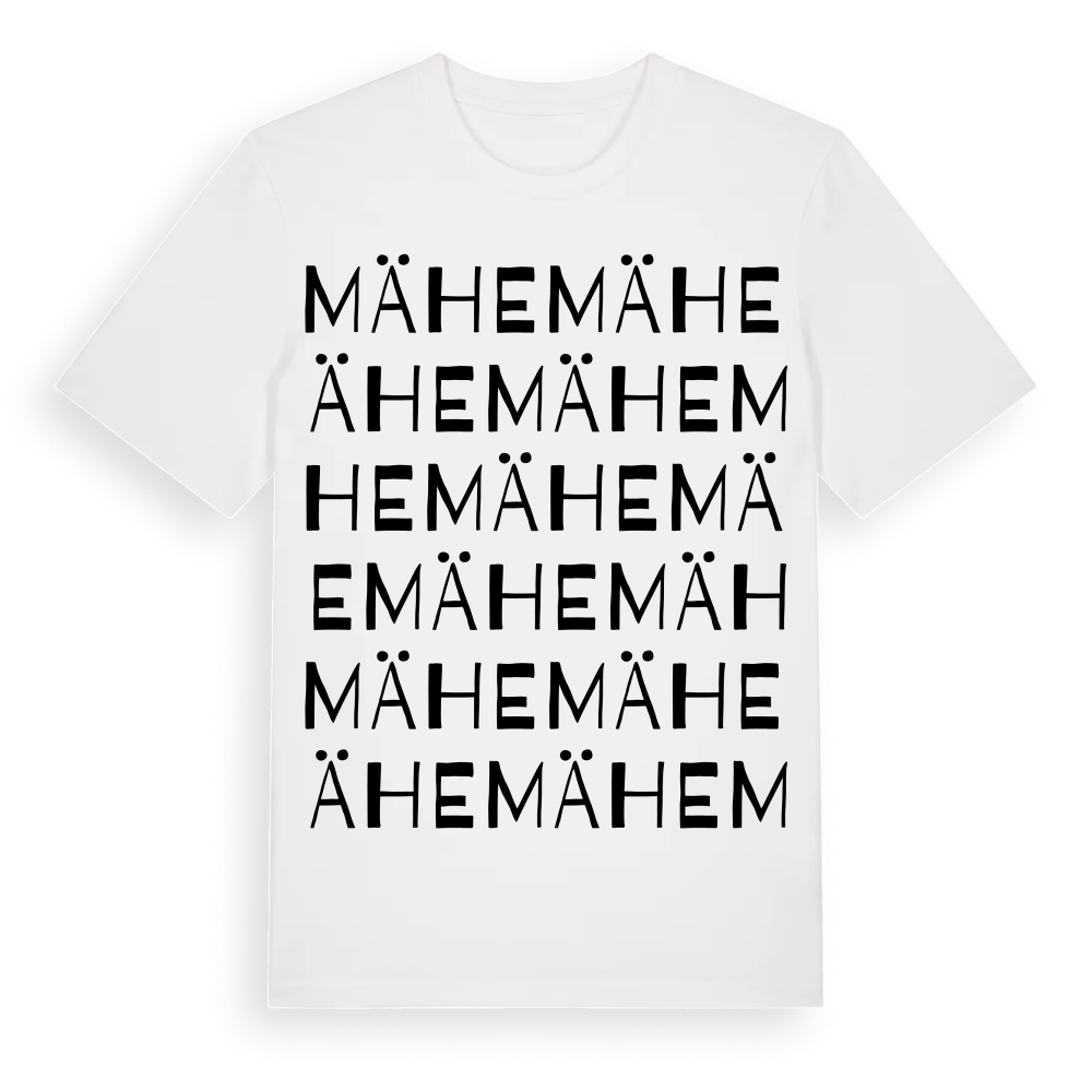 Mähe ordlek t-shirt – White, i miljö