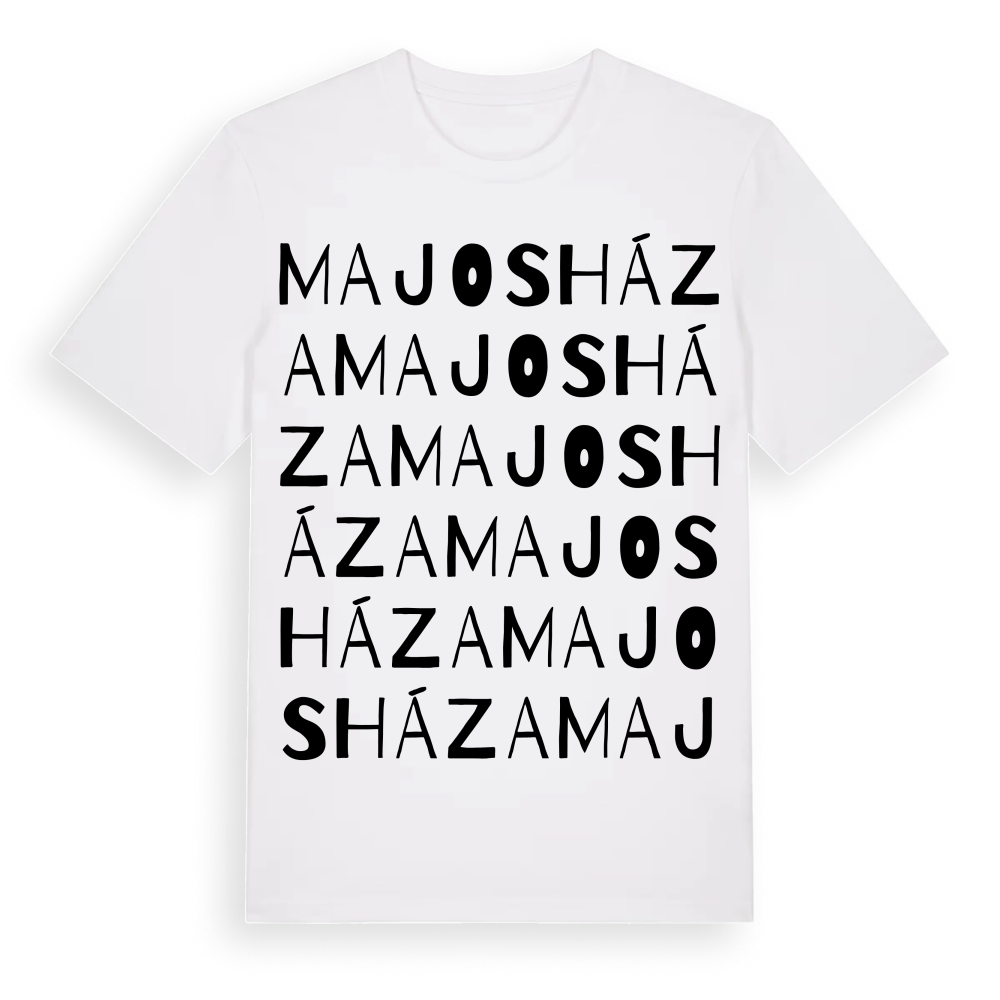 Majosháza ordlek t-shirt – White, i miljö