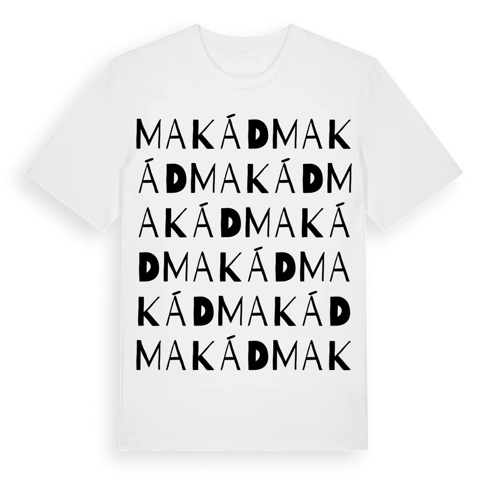 Makád ordlek t-shirt – White, i miljö
