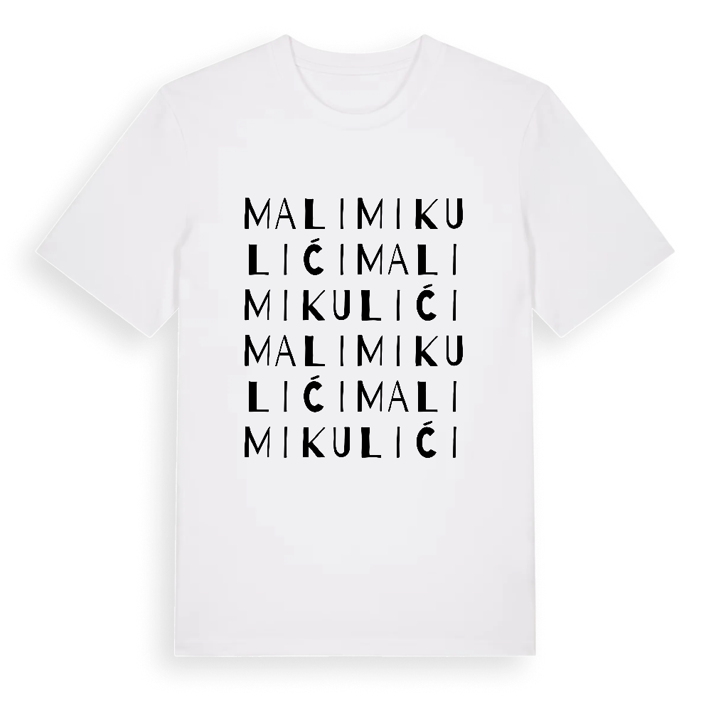 Mali Mikulići ordlek t-shirt – White, i miljö