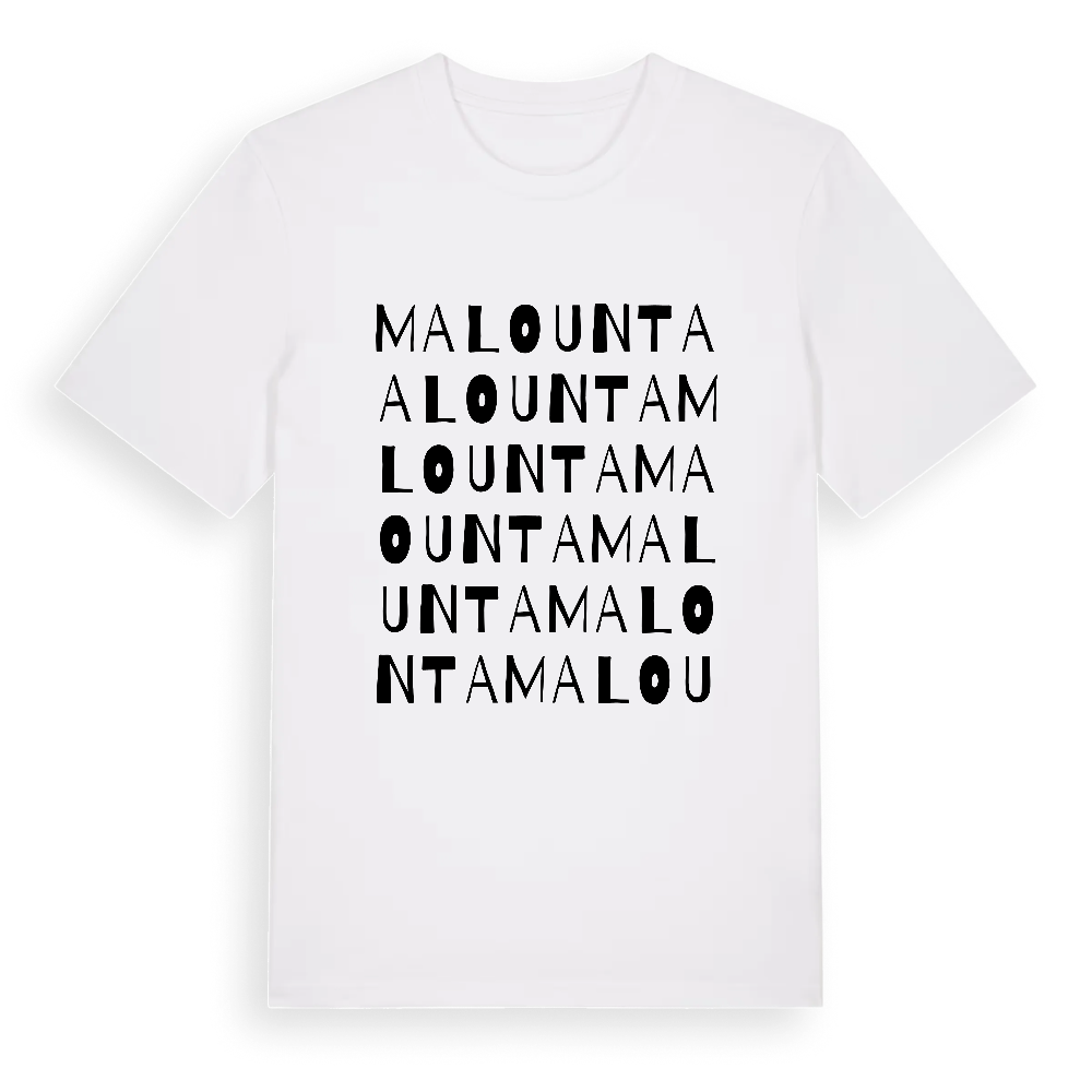 Malounta ordlek t-shirt – White, i miljö