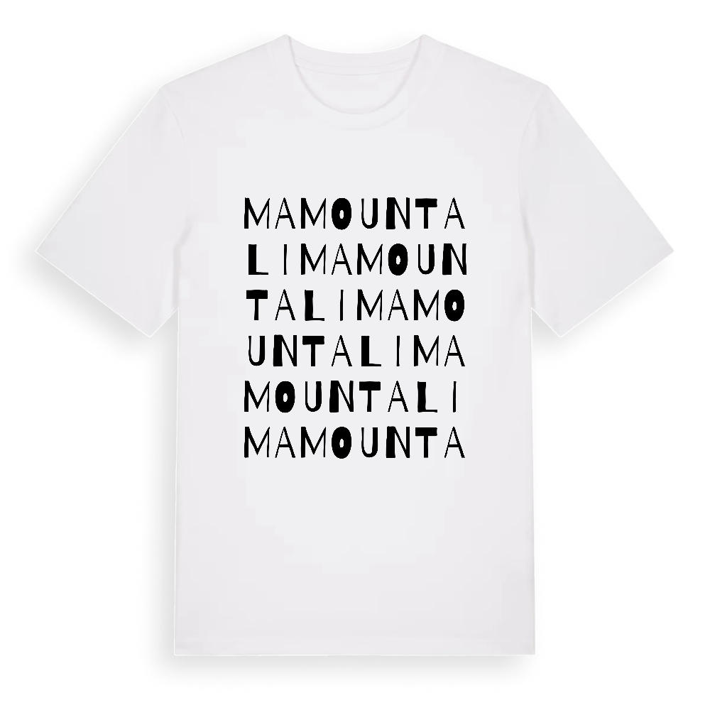 Mamountali ordlek t-shirt – White, i miljö