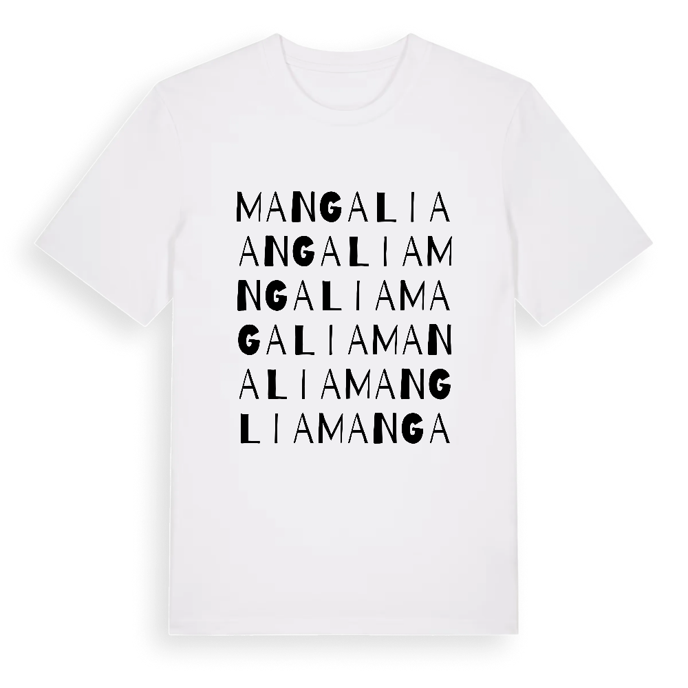 Mangalia ordlek t-shirt – White, i miljö