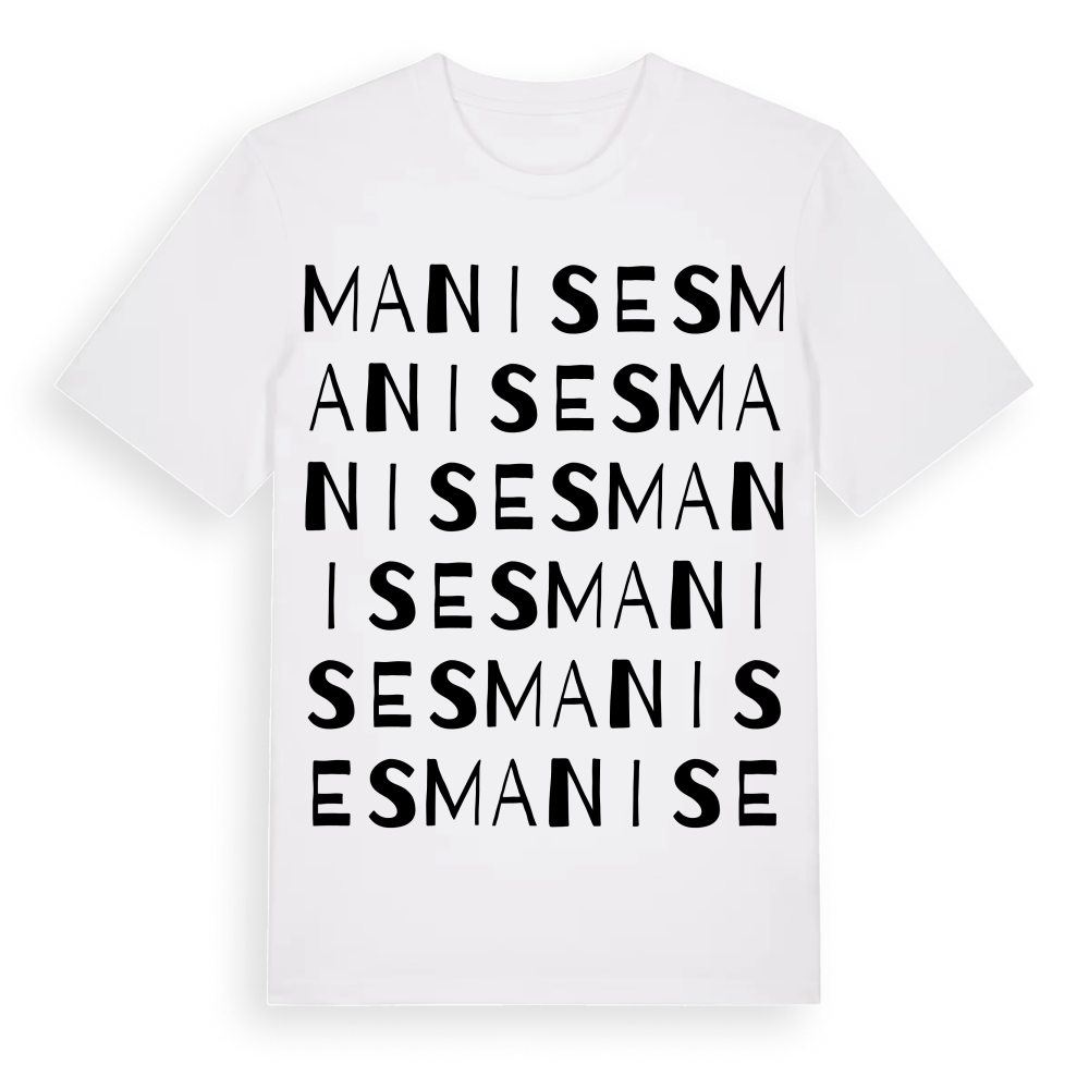 Manises ordlek t-shirt – White, i miljö