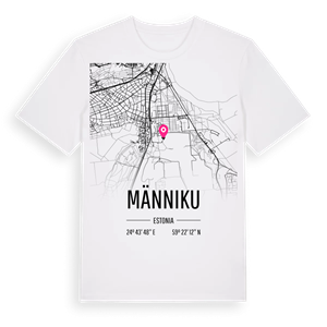 Männiku karta t-shirt – ekologisk bomull t-shirt från Pinshirt