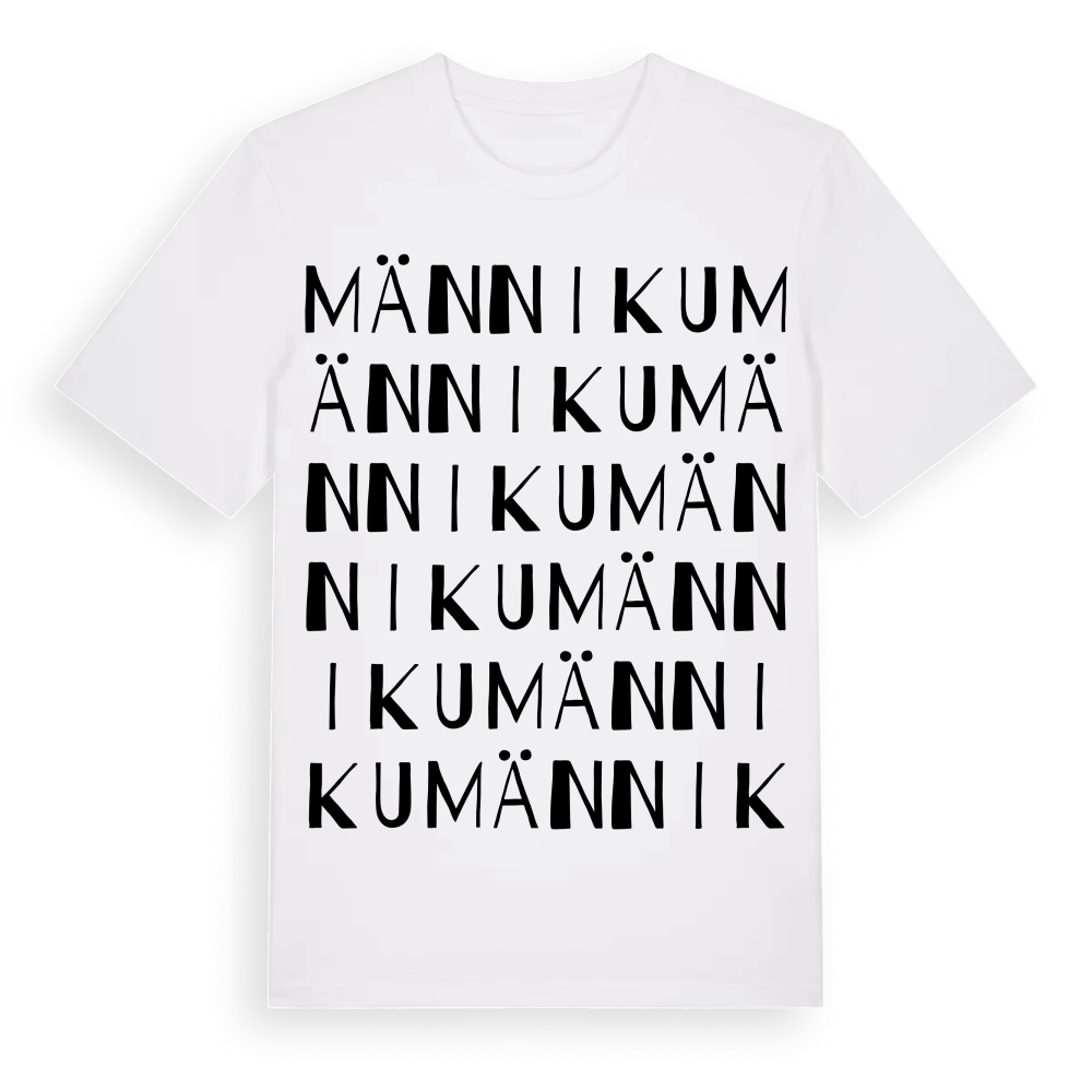 Männiku ordlek t-shirt – White, i miljö