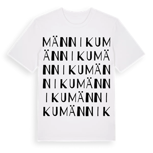Männiku ordlek t-shirt – ekologisk bomull t-shirt från Pinshirt