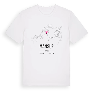 Mansur karta t-shirt – ekologisk bomull t-shirt från Pinshirt