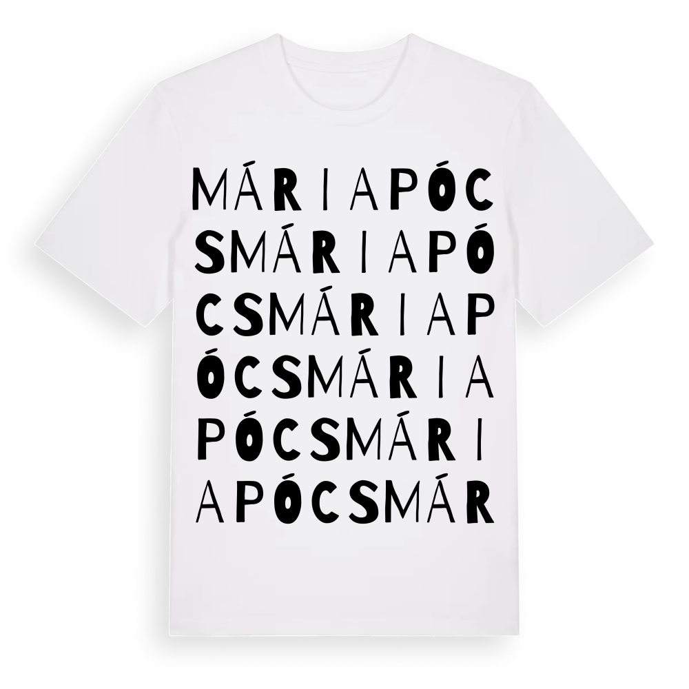 Máriapócs ordlek t-shirt – White, i miljö