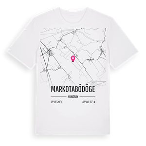 Markotabödöge karta t-shirt – ekologisk bomull t-shirt från Pinshirt