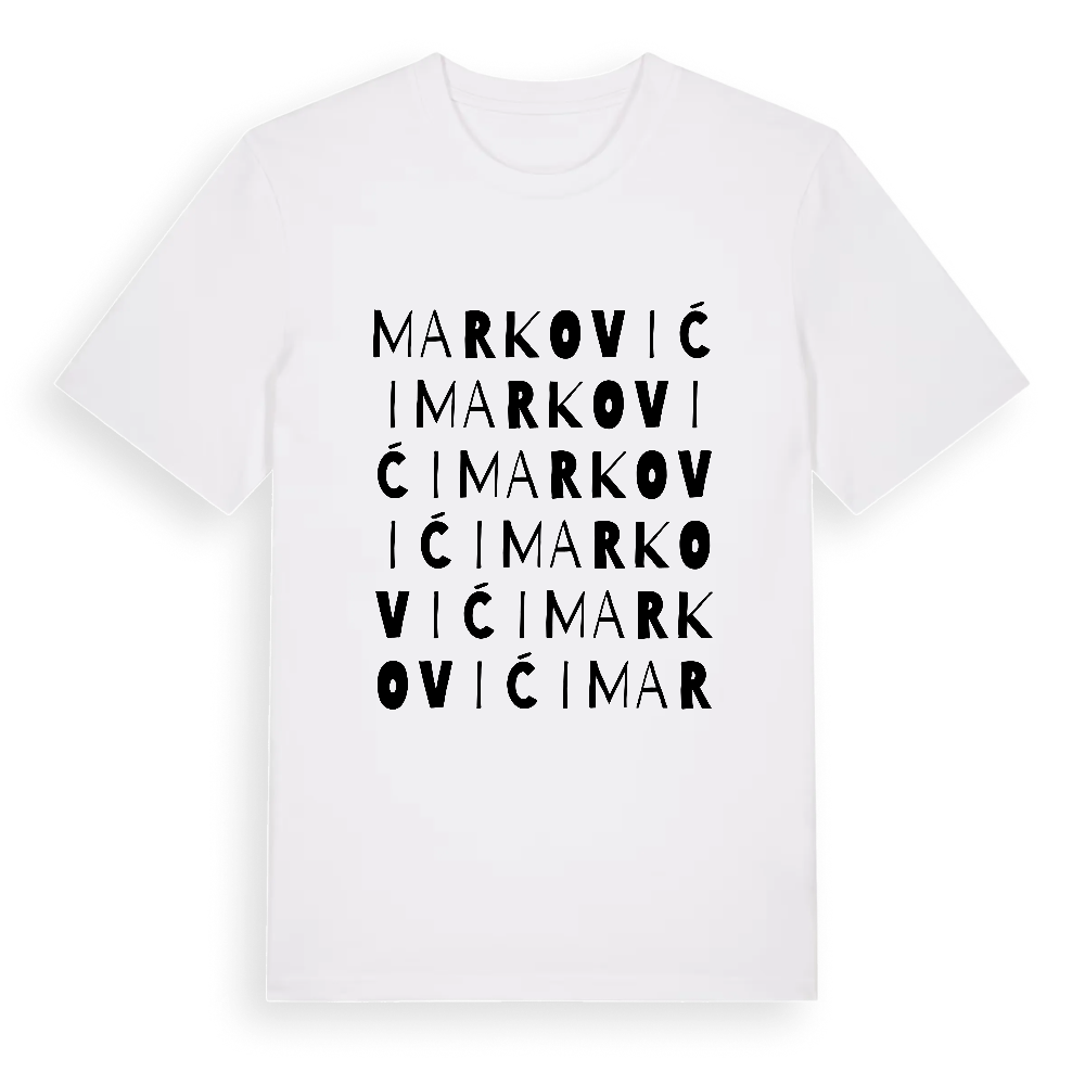 Markovići ordlek t-shirt – White, i miljö