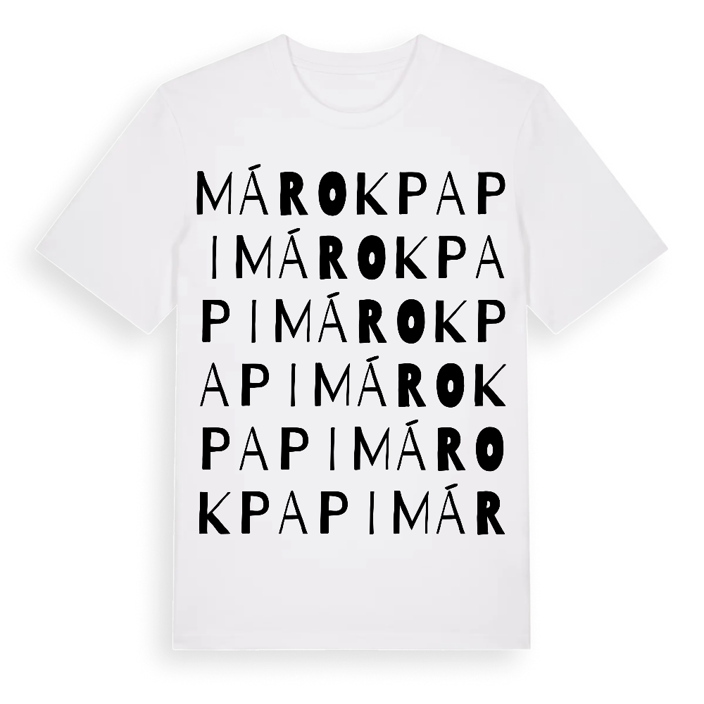 Márokpapi ordlek t-shirt – White, i miljö