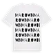 Marown ordlek t-shirt