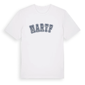 Martfű college t-shirt – ekologisk bomull t-shirt från Pinshirt